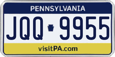 PA license plate JQQ9955