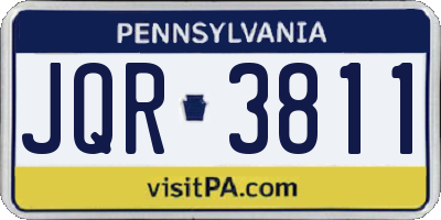 PA license plate JQR3811