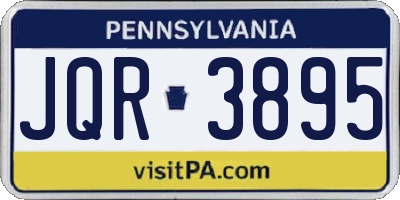 PA license plate JQR3895