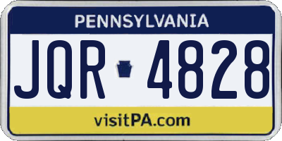 PA license plate JQR4828