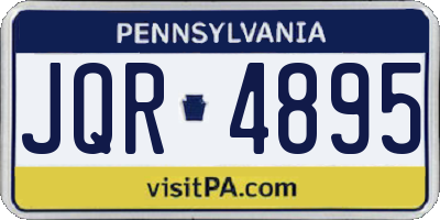 PA license plate JQR4895