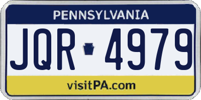 PA license plate JQR4979