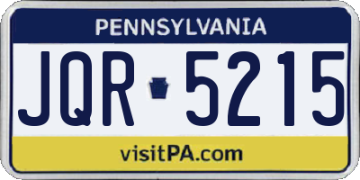 PA license plate JQR5215