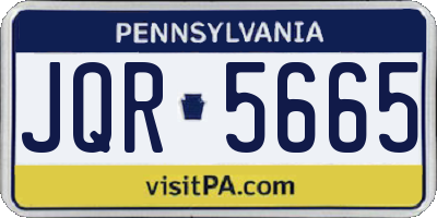 PA license plate JQR5665