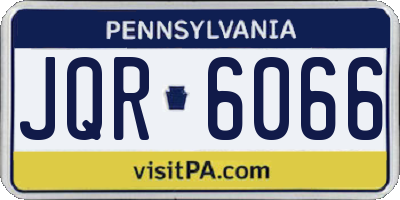 PA license plate JQR6066
