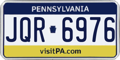 PA license plate JQR6976