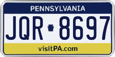 PA license plate JQR8697