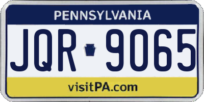 PA license plate JQR9065