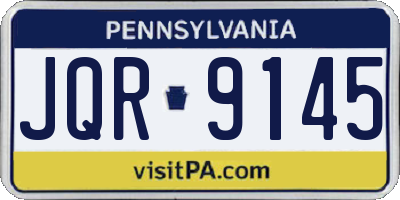 PA license plate JQR9145