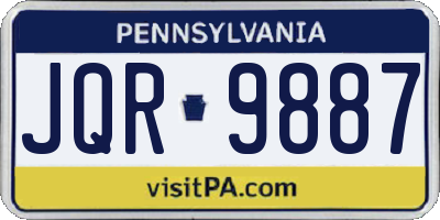 PA license plate JQR9887