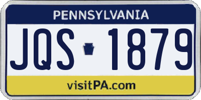 PA license plate JQS1879