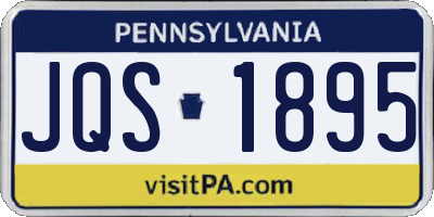 PA license plate JQS1895