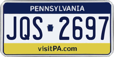 PA license plate JQS2697