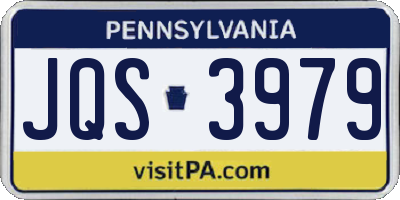 PA license plate JQS3979