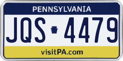 PA license plate JQS4479