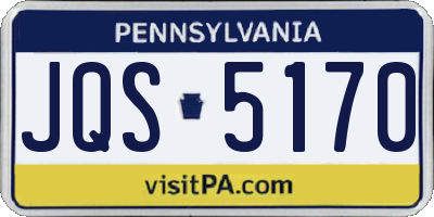 PA license plate JQS5170