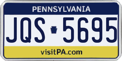 PA license plate JQS5695