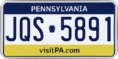 PA license plate JQS5891