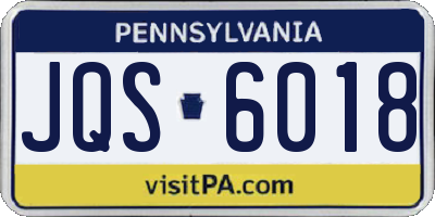 PA license plate JQS6018