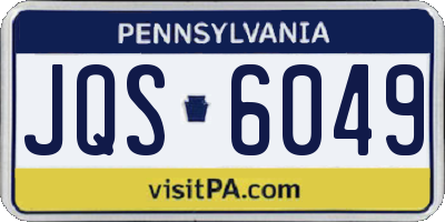 PA license plate JQS6049