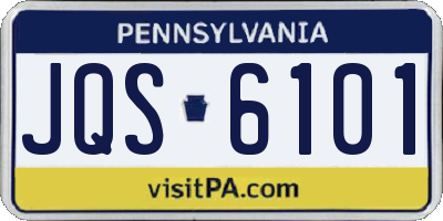 PA license plate JQS6101