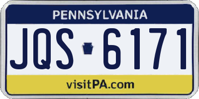 PA license plate JQS6171