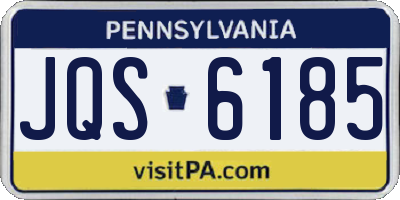 PA license plate JQS6185