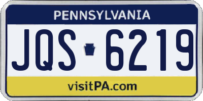 PA license plate JQS6219