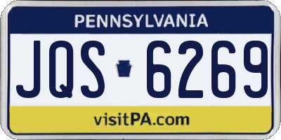 PA license plate JQS6269
