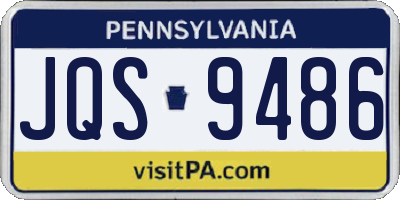 PA license plate JQS9486