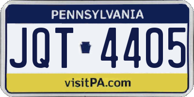 PA license plate JQT4405