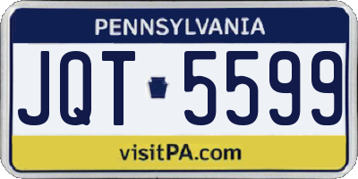 PA license plate JQT5599