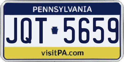 PA license plate JQT5659