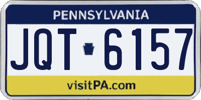 PA license plate JQT6157