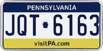 PA license plate JQT6163