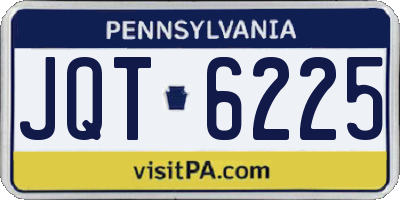 PA license plate JQT6225
