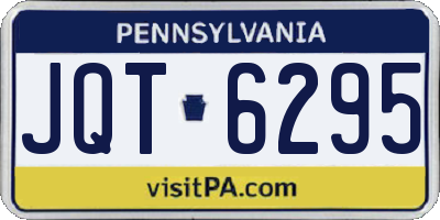 PA license plate JQT6295