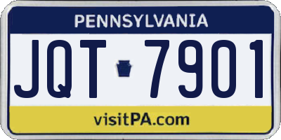 PA license plate JQT7901