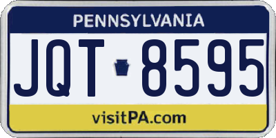 PA license plate JQT8595