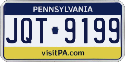 PA license plate JQT9199
