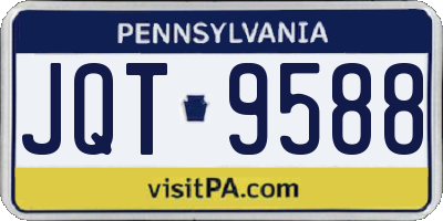 PA license plate JQT9588
