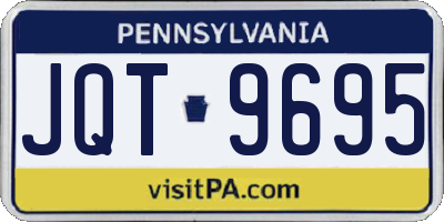 PA license plate JQT9695