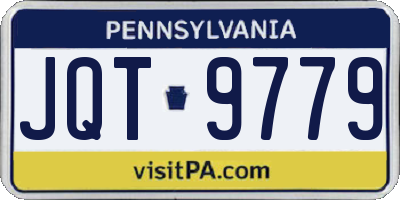 PA license plate JQT9779