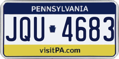 PA license plate JQU4683