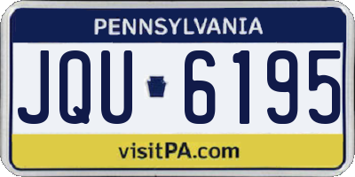 PA license plate JQU6195
