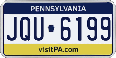 PA license plate JQU6199