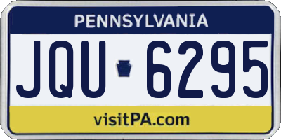 PA license plate JQU6295