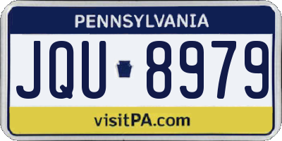 PA license plate JQU8979