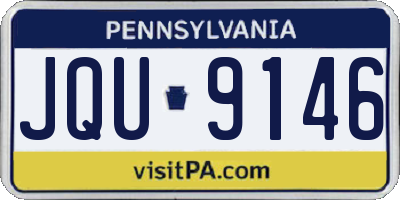 PA license plate JQU9146