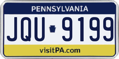 PA license plate JQU9199